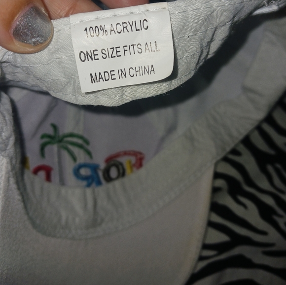 Men Florida multicolor embroidery white adjustable snap hat - Picture 10 of 10